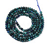 Natural Chrysocolla and Lapis Lazuli Beads Strands G-T143-15-2