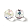 UV Plating Rainbow Iridescent Acrylic Beads X-TACR-D010-01G-3
