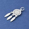 S925 Sterling Silver Pendant STER-H115-10A-S-2