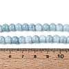 Ombre Effect Opaque Crackle Glass Beads Strands GLAA-Q106-01A-A05-5