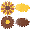 2Pcs 2 Style Flower Silicone Hot Pads AJEW-GF0011-17B-6