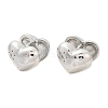 Brass Clear Cubic Zirconia Hoop Earrings EJEW-Q016-07P-2