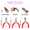 3Pcs 3 Styles Carbon Steel Mini Pliers Sets PT-TA0001-12-4