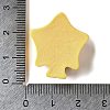 Yellow Cute Opaque Resin Cabochons RESI-L046-A04-3