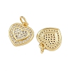 Brass Micro Pave Cubic Zirconia Pendants ZIRC-I367-11G-13-2