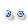 White Base Blue Evil Eye Hand Painted Ceramic Porcelain Beads PR-CBA3F2D-04D-1