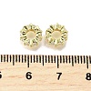 Brass Micro Pave Clear Cubic Zirconia Beads KK-K300-02C-G-2