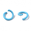 Spray Painted Iron Open Jump Rings IFIN-T017-04B-4