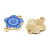 Printed Alloy Enamel Connector Charms ENAM-N056-200E-1