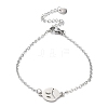 Tarnish Resistant 201 Stainless Steel Link Bracelets with Cable Chains BJEW-P297-01P-E-1