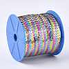 Eco-Friendly Electroplate Ornament Accessories Plastic Paillette Bead Strands PVC-T006-02-2