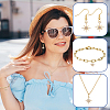 Brass Micro Pave Clear Cubic Zirconia Charms KK-GA0002-31-5