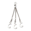 Tibetan Style Alloy Curb Chain Tassel Big Pendants FIND-I025-01C-1