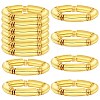 6Pcs CCB Plastic Curved Tube Beaded Stretch Bracelet Sets BJEW-SW001583-01-1