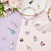 26Pcs 13 Styles Alloy Enamel Pendants ENAM-SC0007-62-4
