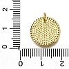 Brass Micro Pave Cubic Zirconia Charms KK-P295-55G-3