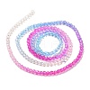 Transparent Gradient Color Glass Beads Strands GLAA-G101-2mm-11-6