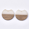 Resin & Walnut Wood Pendants RESI-T023-11F-2