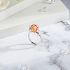 1Pc Adjustable 925 Silver Ring Adjustable Ring Findings FIND-DC0006-64P-5