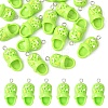 20Pcs Opaque Resin Pendants RESI-YW0005-49F-1
