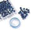 100Pcs 8mm Natural Kyanite/Cyanite/Disthene Round Beads DIY-LS0002-52-2