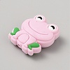 Frog Food Grade Eco-Friendly Silicone Focal Beads LS-SIL-WH0006-29H-2