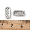 Brass Micro Pave Clear Cubic Zirconia Spacer Bars KK-U052-07P-2