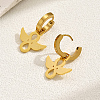 Fashionable Stainless Steel Wing Hoop Earrings OI0836-2