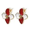 Alloy Enamel Stud Earrings FS-WG082C3-05-4