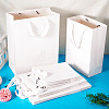 15Pcs 3 Sizes Rectangle Paper Gift Storage Tote Bags with Handle ABAG-TA0001-73A-9
