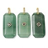 Natural Green Aventurine Pendants GG-CBA51ED-05G-03-1