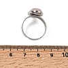 Adjustable 304 Stainless Steel Finger Rings for Women GG-CBA7994-04P-19-5
