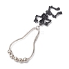 Iron Shower Curtain Rings for Bathroom HJEW-JM02169-01-4