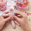 200Pcs 4 Style 1-Hole Transparent Acrylic Buttons TACR-PJ0001-04-6
