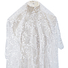 Polyester Leaf Lace Embroidery Fabrics DIY-WH20081-073B-1