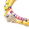 Handmade Polymer Clay Heishi Beads Stretch Bracelets Set BJEW-JB07349-05-6