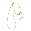 1.3MM 304 Stainless Steel Boston Link Chains Necklaces for Women Men NJEW-Z115-12G-02-4