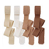 4 Rolls 4 Colors Cotton Frayed Ribbons OCOR-PH0005-71-6