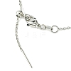 Rack Plating Brass Heart Pendant Necklaces for Women NJEW-G139-01P-3