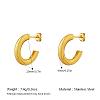 304 Stainless Steel Stud Earrings for Women IX6481-1-2