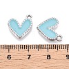 Rack Plating Alloy Enamel Charms ENAM-N056-343P-E-3