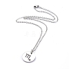 Non-Tarnish 304 Stainless Steel Pendant Necklaces NJEW-E147-05P-2