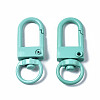 Spray Painted Eco-Friendly Alloy Swivel Snap Hooks Clasps LS-PALLOY-T080-02D-NR-2