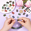 36Pcs 9 Colors Handmade Lampwork Beads LAMP-SC0001-72-4