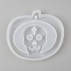 Halloween DIY Pumpkin Lampt with Skull Pendant Silicone Molds DIY-P006-39-2