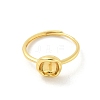 Brass Open Cuff Ring Settings LS-KK-G518-10G-04-2