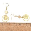 Celestial Brass & 304 Stainless Steel Dangle Earrings EJEW-JE07344-5