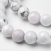 Natural Howlite Beads Strands G-D809-10-8mm-3