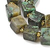 Natural African Turquoise(Jasper) Beads Strands G-G053-B19-03-4