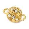 Alloy Rhinestone Magnetic Clasps with Loops RB-H116-2-G-1